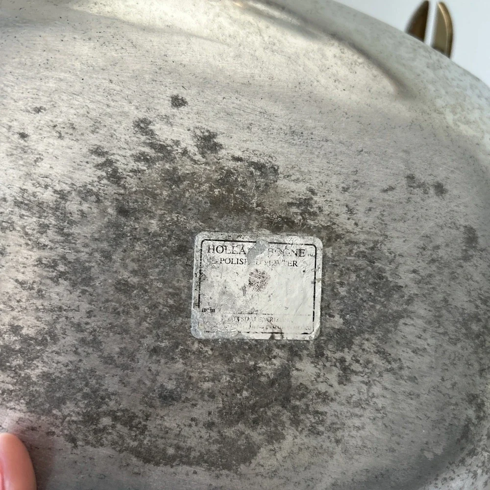 VTG Daniel L Boone Polished Pewter Serving Tray Safari Animals